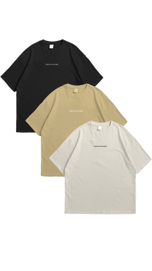 LOT DE 3 T-SHIRTS BASIQUES A BANCA