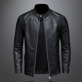 Veste en Cuir pour Homme Décontractée Motard