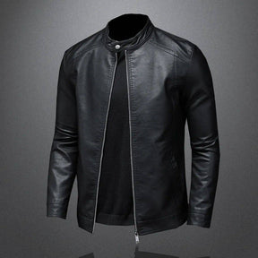 Veste en Cuir pour Homme Décontractée Motard