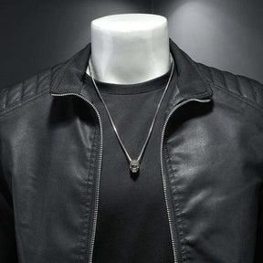 Veste en Cuir pour Homme Motard Bellvian - BL126